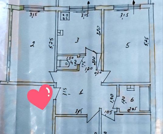 Сотувда 4 хонали квартира, 88 м²
