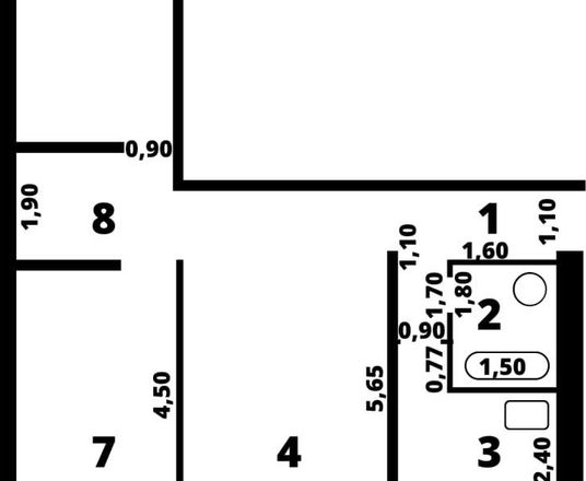 Сотувда 3 хонали квартира, 66 м²