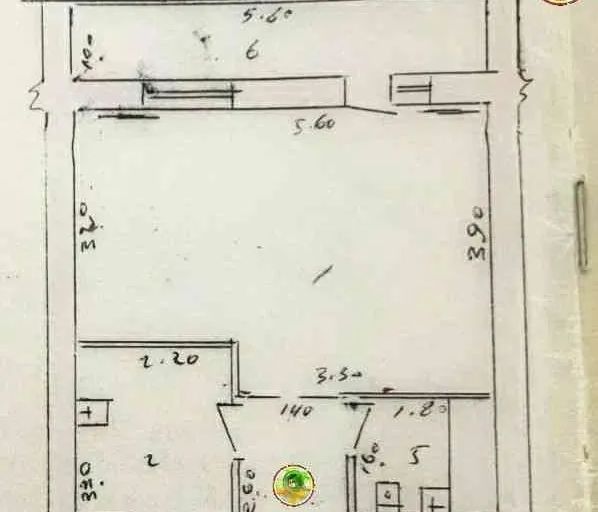 1-комн. квартира, 42 м², 2/2 этаж