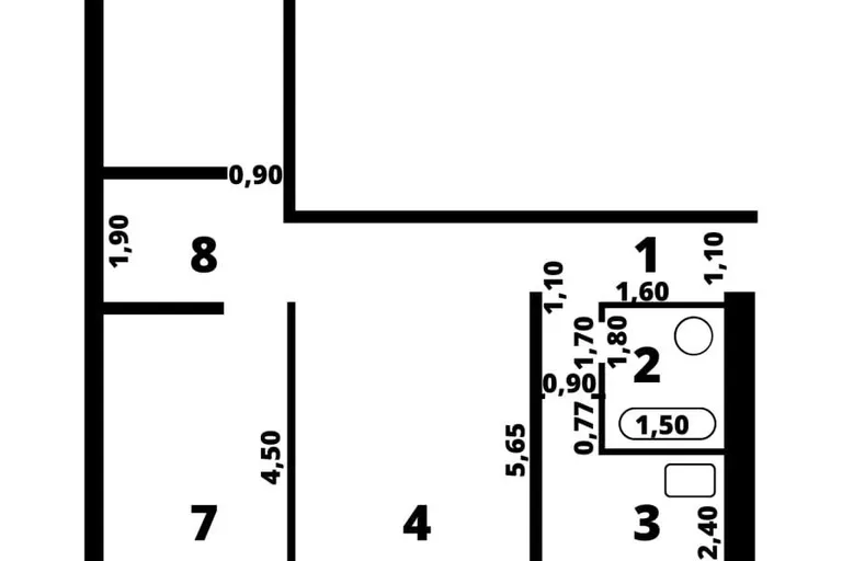 Сотувда 3 хонали квартира, 66 м²