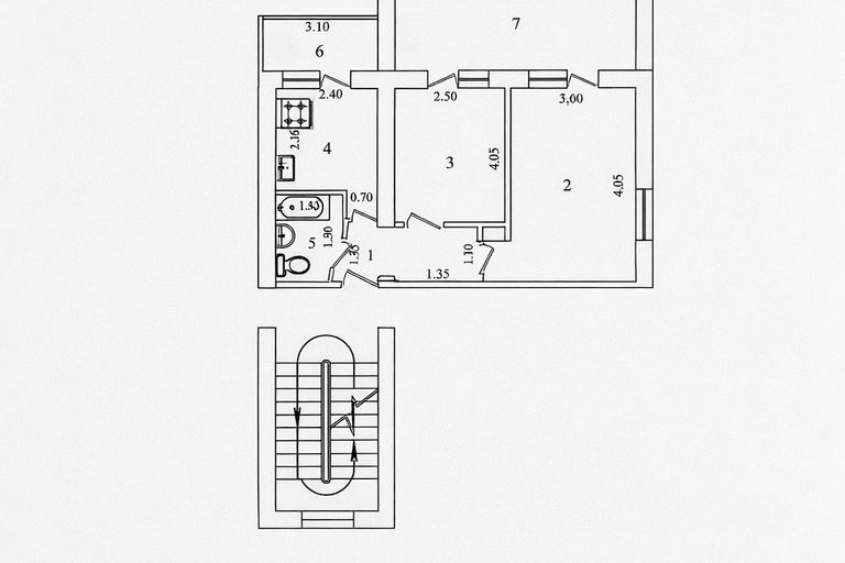2-комн. квартира, 47 м², 3/5 этаж