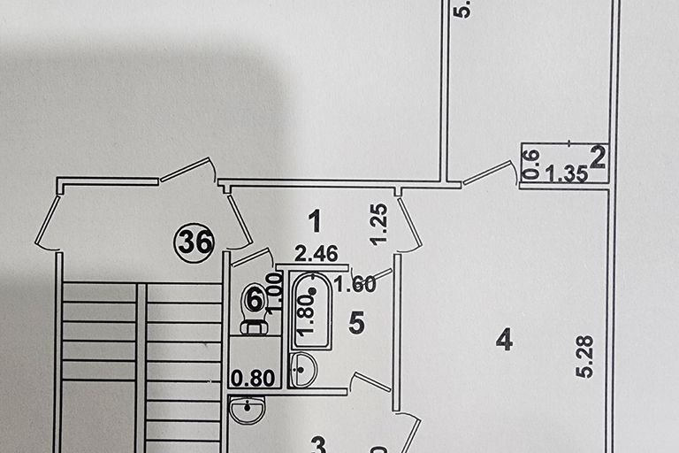 2-хонали, 50 м², 4/4 қават