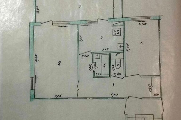 В продаже 2-комн. квартира, 57 м²