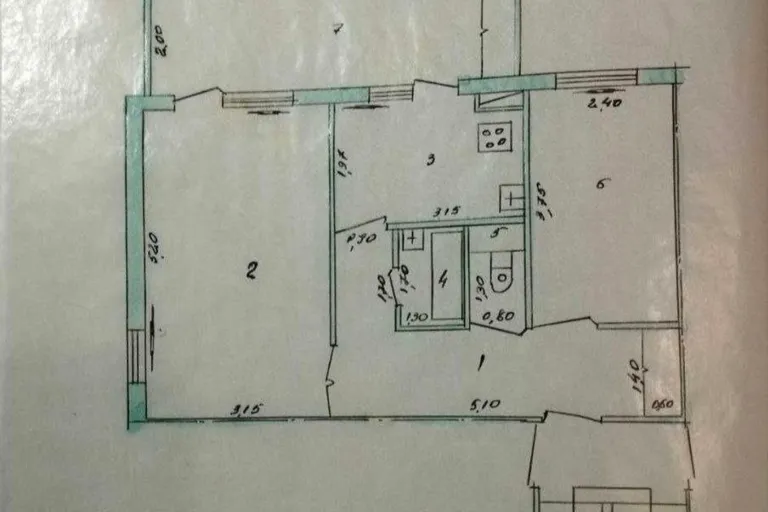 В продаже 2-комн. квартира, 57 м²