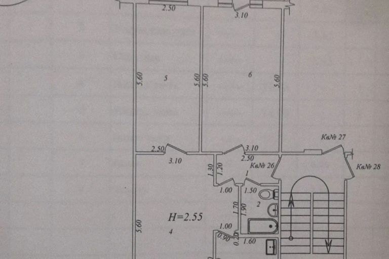 3-комн. квартира, 72 м², 4/4 этаж