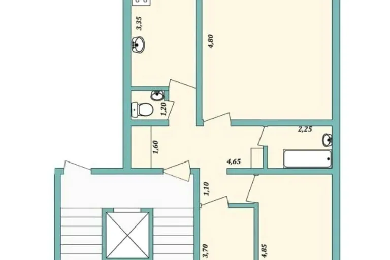 Сотувда 3 хонали квартира, 71 м²
