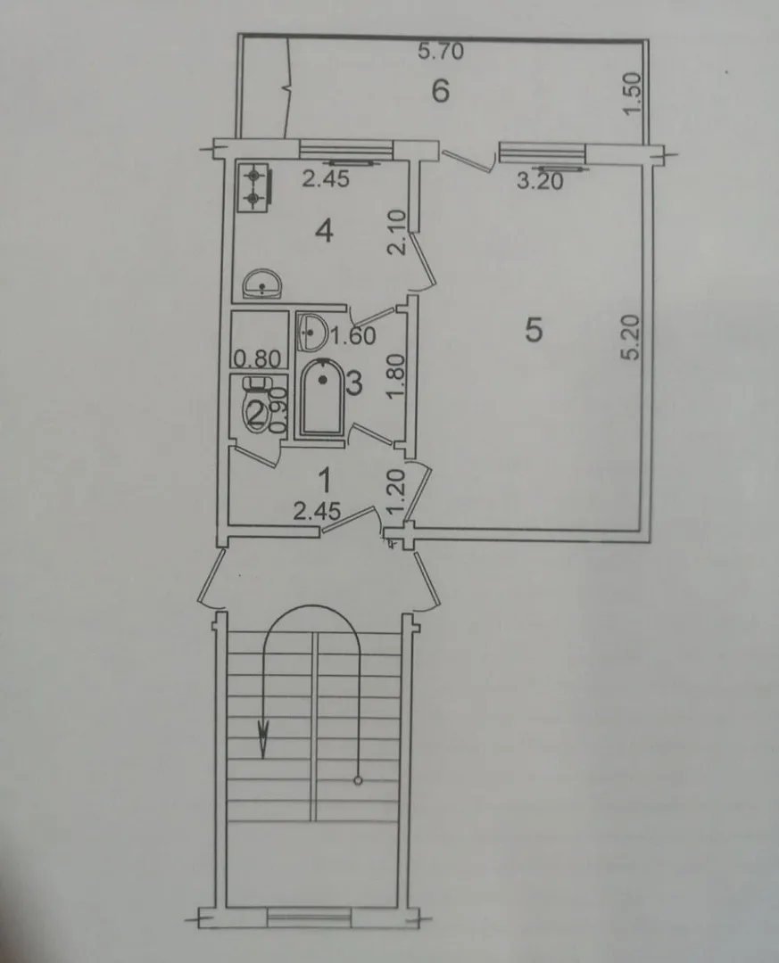 В продаже 1-комн. квартира, 38 м²